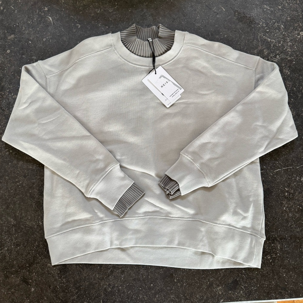 Reiss grey on grey sweatshirt